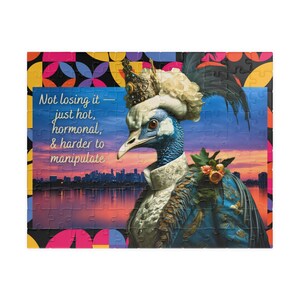 Not Losing It, Just Hot, Hormonal and Harder to Manipulate puzzle: 110, 252, 520-Piece Peri/menopause Puzzle, Self-Care Rebellion