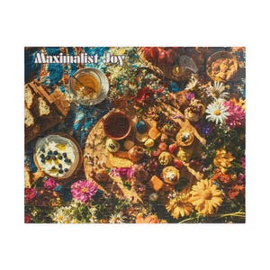 Maximalist Joy Puzzle: 110, 252, 520-Piece Feminist Art Puzzle, Anti-Capitalist Statement Art, Self-care rebellion