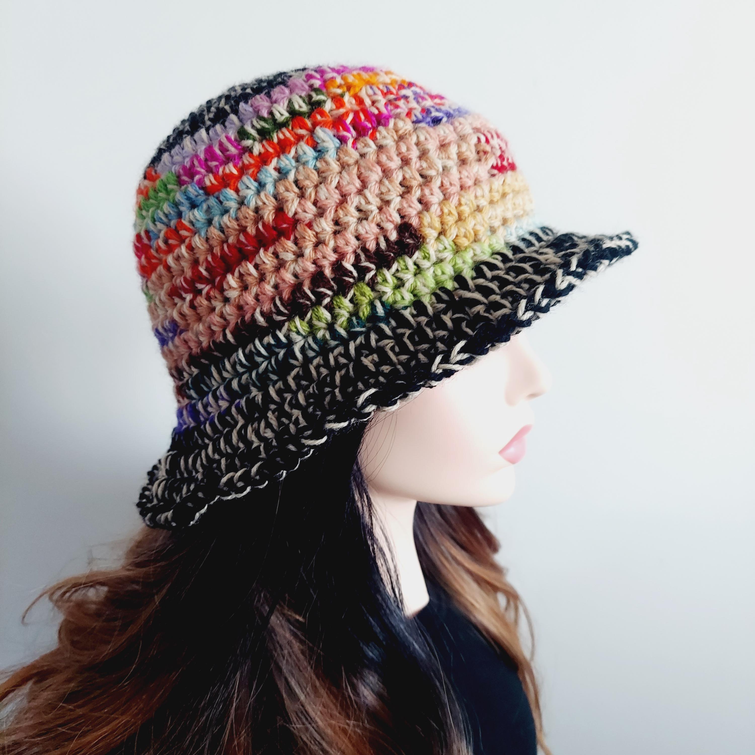 Acrylic Knitted Bucket Hat Winter Warm Crochet Cap Winter Wool Crochet Bucket Hat, Womens Cloche Bell Style  main image 2