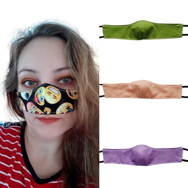 Nose Mask Pollen Protection Dust Cotton Washable Reusable Adjustable Straps Winter Nose Warmer Adult Size Nose Cover