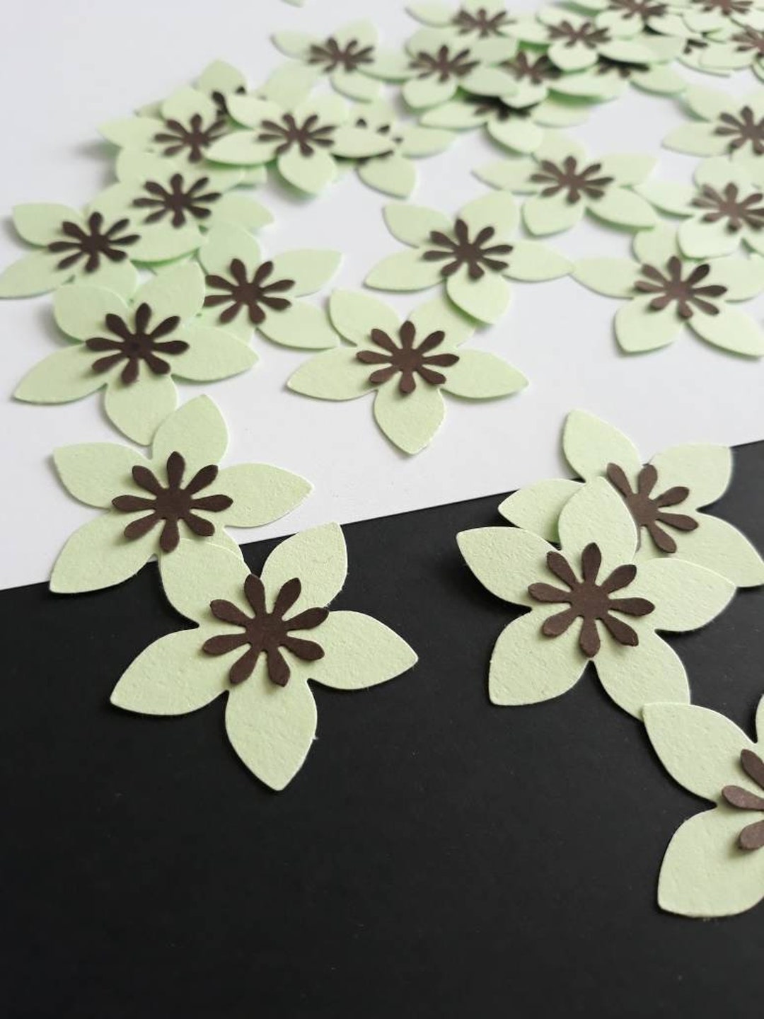 Paper Flowers for Scrapbooking Embellishments Floral Craft Supplies Card Making Invitations Etsy