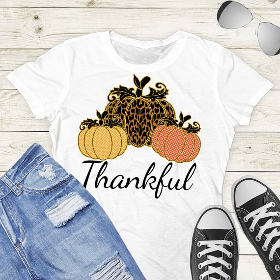 Thankful PNG Sublimation Design Clipart Digital Design DTG Printing Instant Download Leopard Print Pumpkin Sublimation png - TD31 Il_570xn