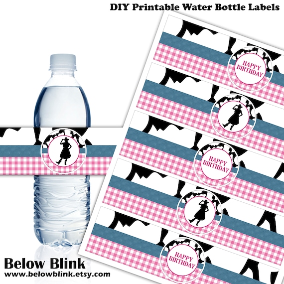 Cowgirl Happy Birthday Water Bottle Labels Cowgirl Birthday Party ...
