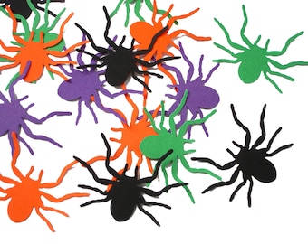 25 Tarantula Spider Halloween Confetti Party Decorations Paper Crafts Scrapbook Embellishments - No1105