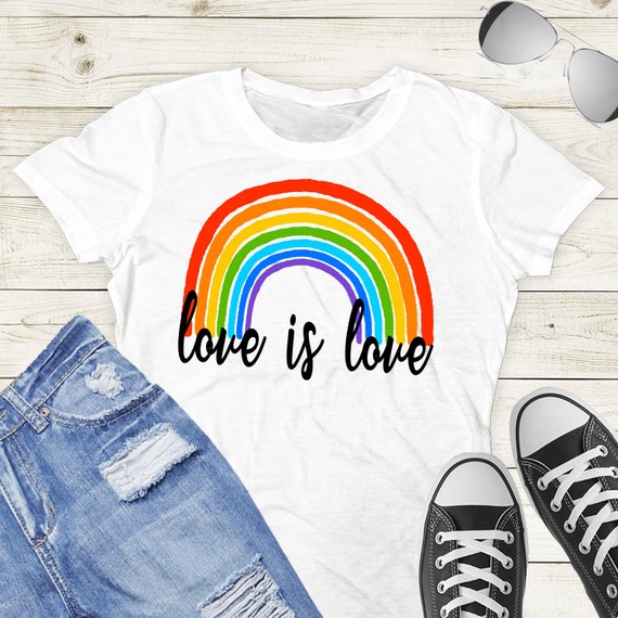 Love is Love Rainbow Sublimation Download Print Transfer Design Digital PNG Clipart DTG Printing Commercial Use - TD138 Il_570xn