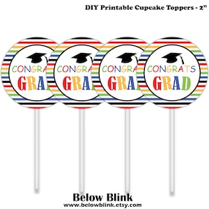 Congrats Grad Printable Banner, Graduation Banner, Congratulations ...