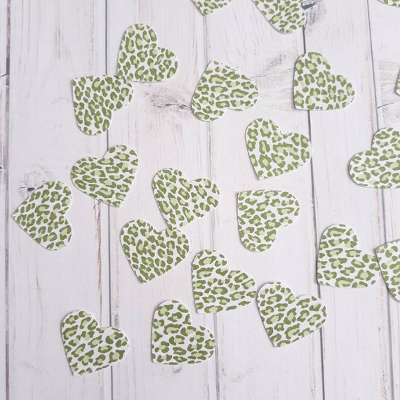 Leopard Heart Confetti 50CT, Hearts Table Scatter, Animal Print Heart Confetti, Bachelorette, Valentine's Day, Mother's Day - No817 Il_570xn