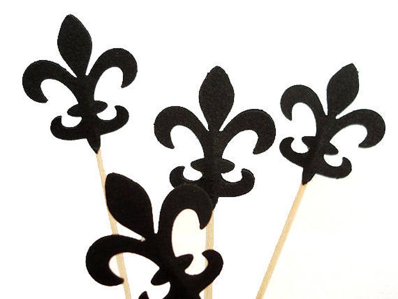 White Wedding Engagement Fleur De Lis Cupcake Wrappers