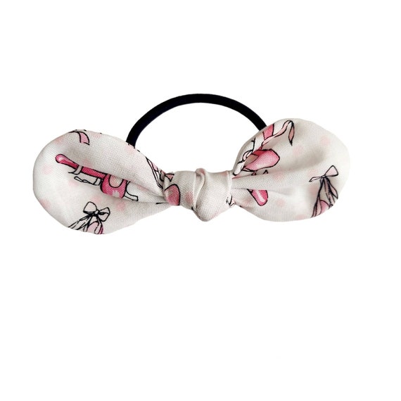 Ballerina Top Knot Hair Ties, Elastic Hair Bands, Knotted Bow Hair Tie
