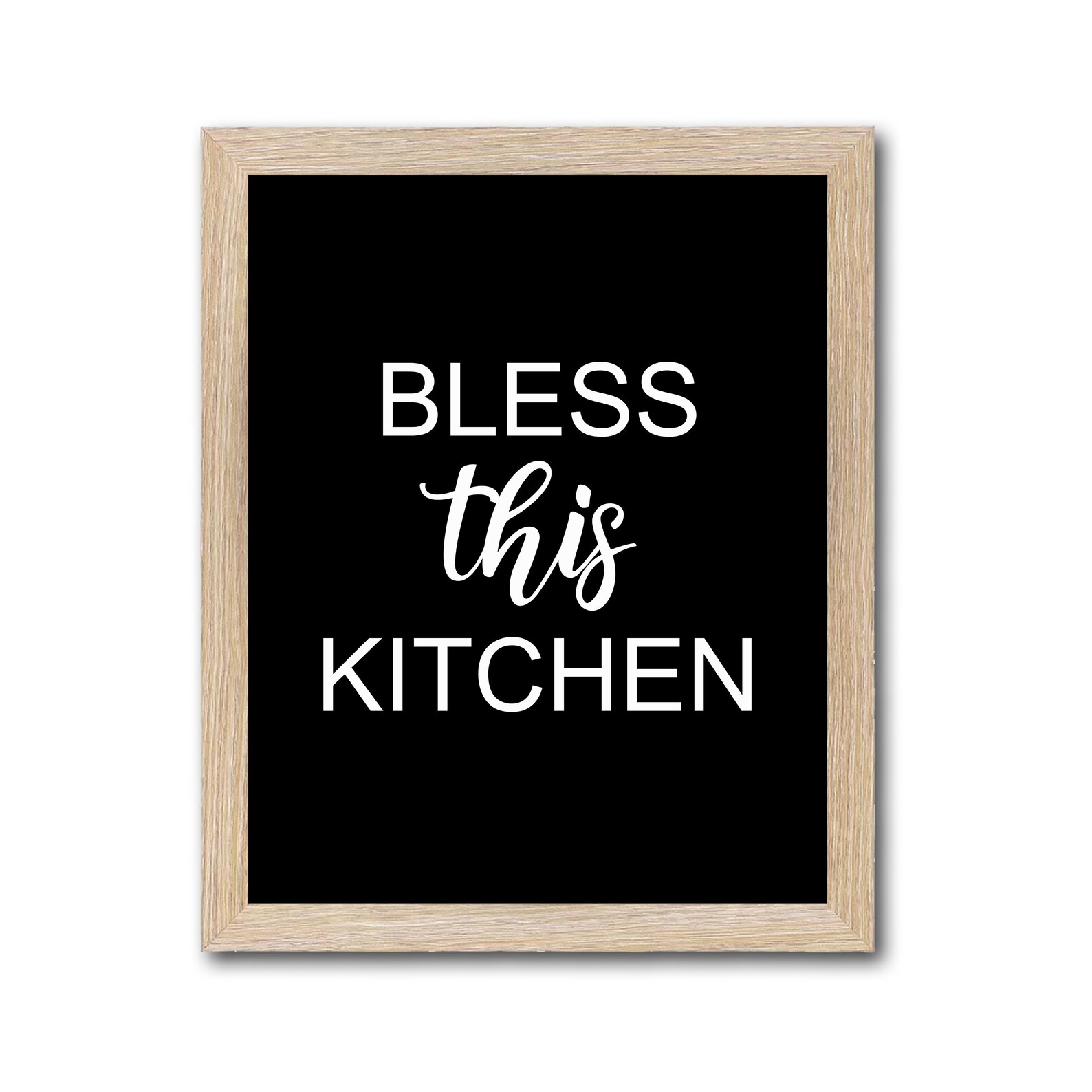 Bless This Kitchen Sign Printable Kitchen Wall Decor Kitchen - Etsy