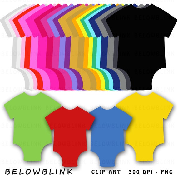 Onesie Digital Clip Art Commercial Use - Instant Download - DP108 Il_570xn