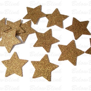 Glitter Gold Star Confetti 50CT, Birthday Party Decorations, Baby Shower, Twinkle Twinkle Little Star No692 image 3