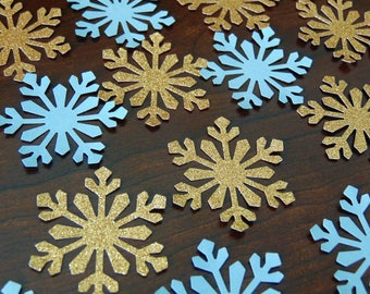 Snowflake Confetti Set of 80 Winter Confetti Winter Party