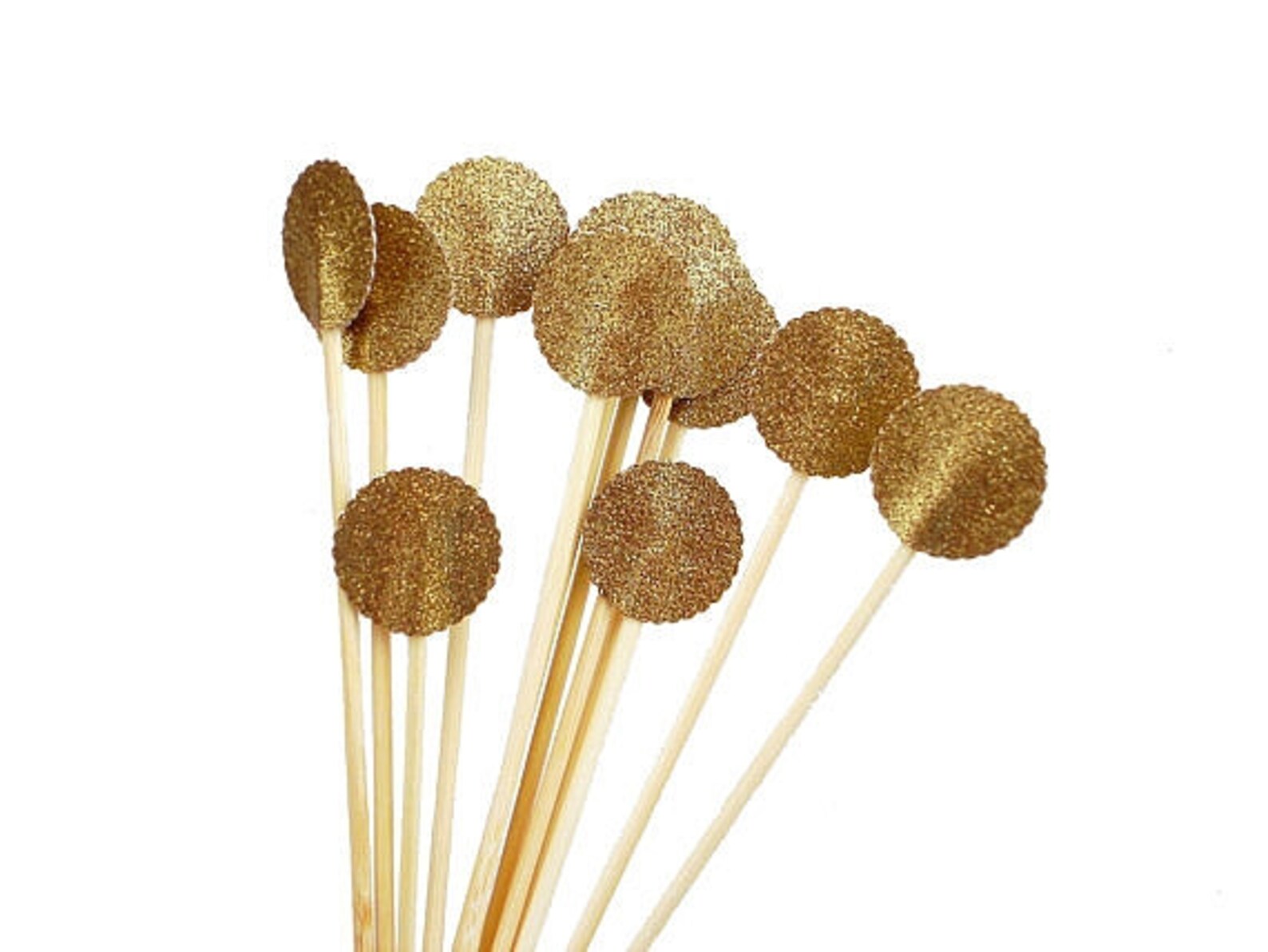 Glitter Gold Drink Stirrers 12CT Cocktail Stirrers Bridal Etsy