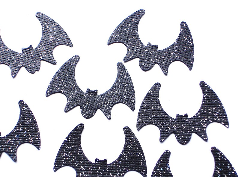 No208 Batman Confetti Party Supply Halloween Party Decoration Bat Birthday Party Decorations Halloween Glitter Black Bat Confetti 50CT