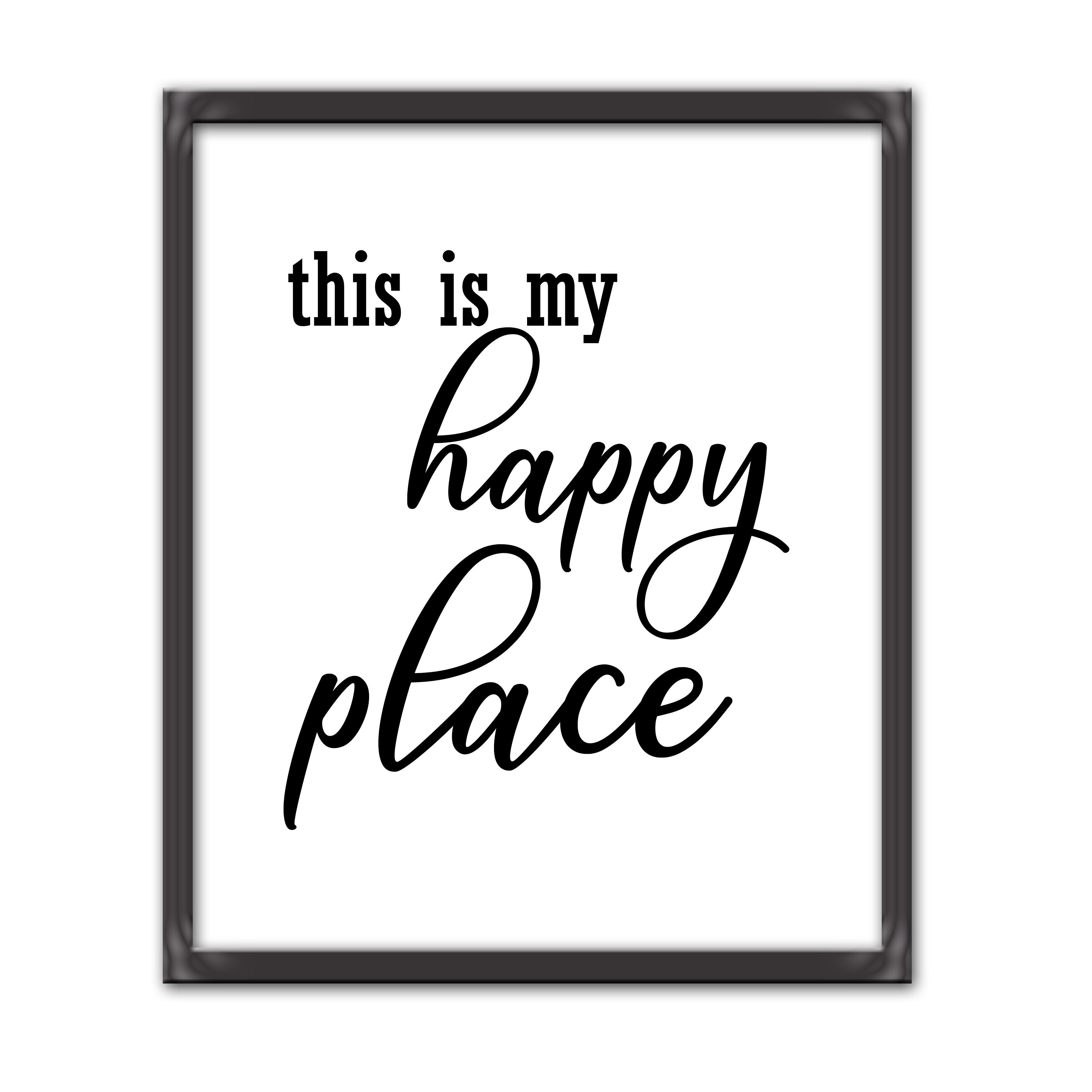 This is my happy place sign printable wall decor office wall Etsy