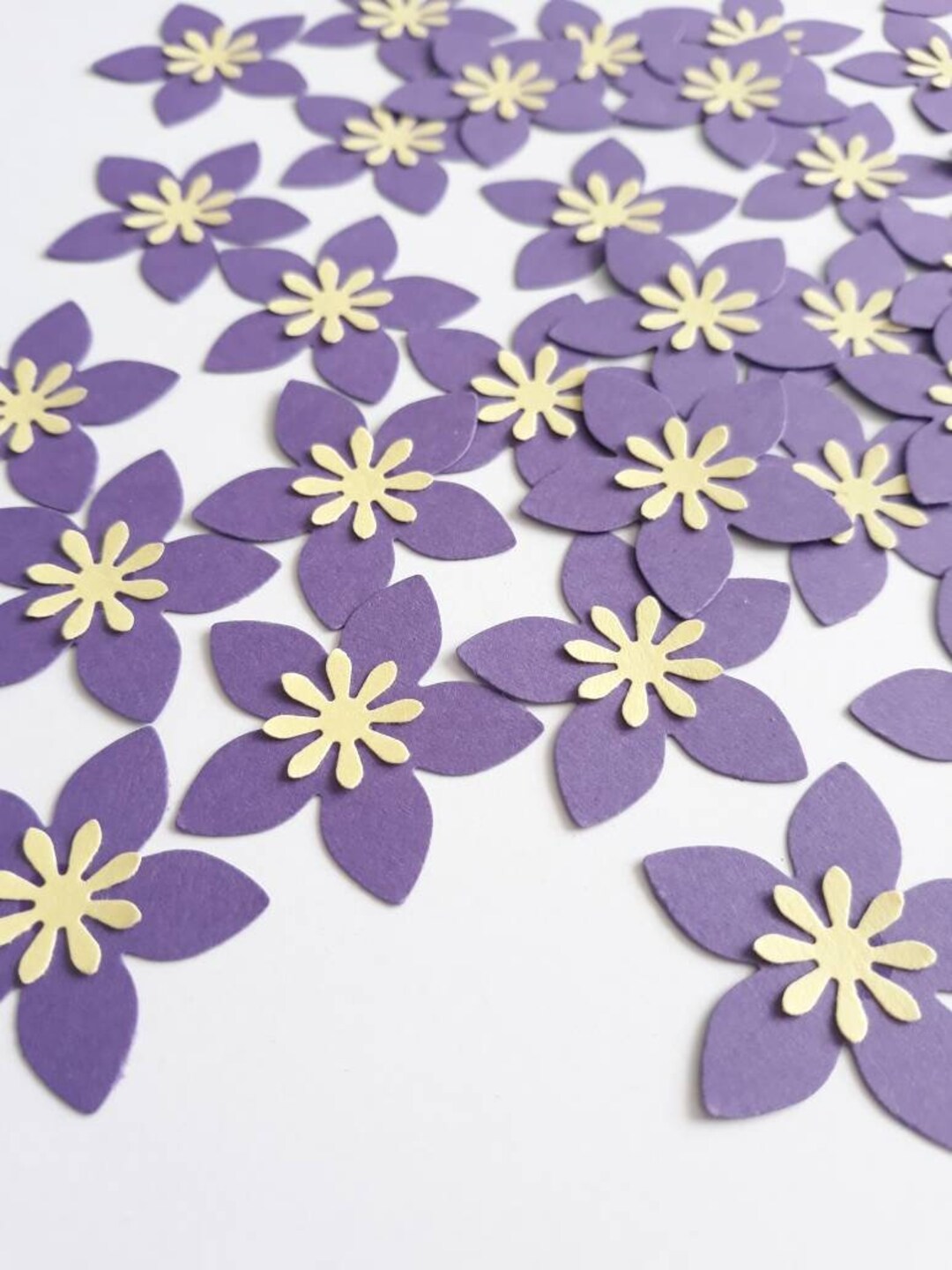 Paper Flowers for Scrapbooking Embellishments Floral Craft Supplies Card Making Invitations Etsy