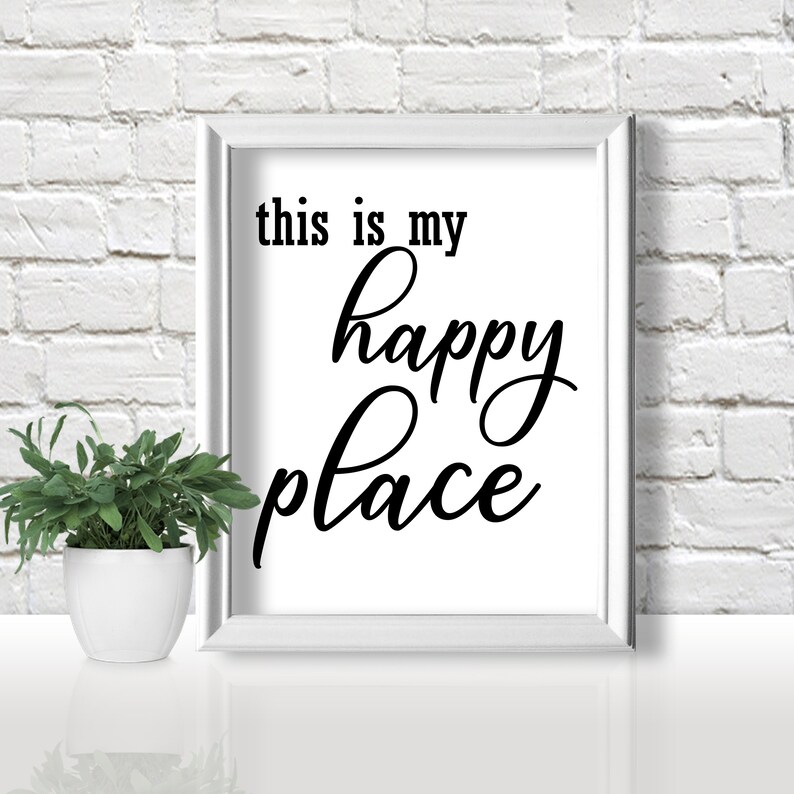My Happy Place Sign