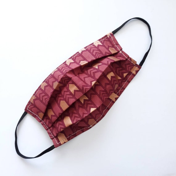 Gold Arrows Face mask with filter pocket 100% cotton washable reusable protection cloth mask adult size Il_570xn