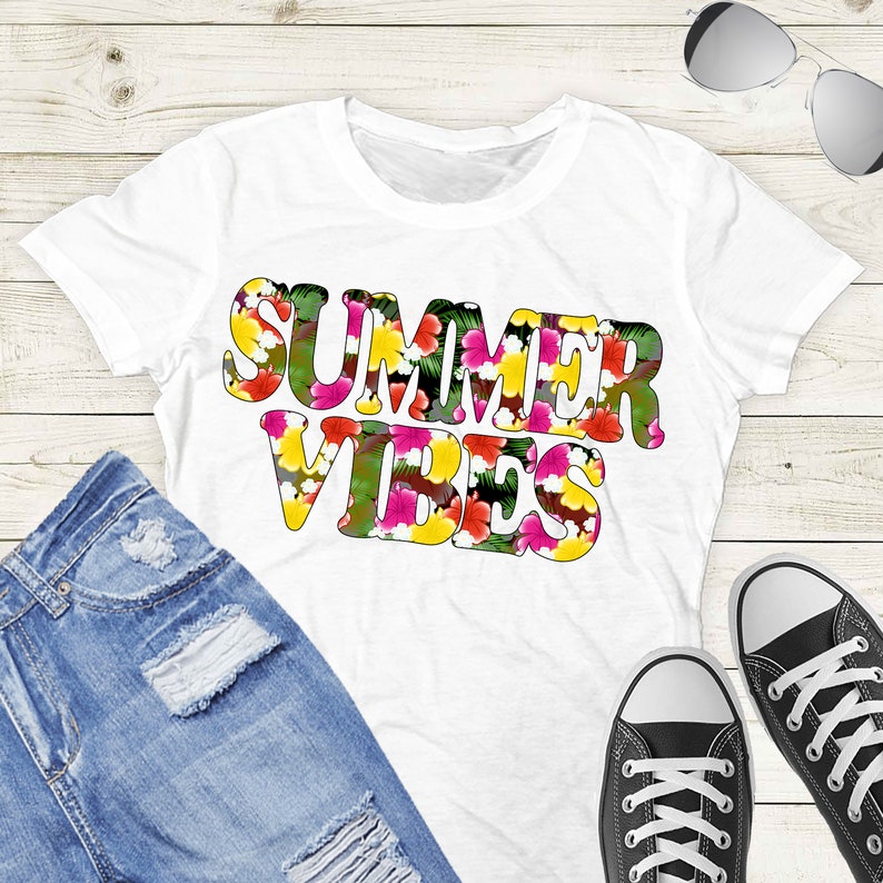 Download Hawaiian Summer Vibes PNG Sublimation Design Graphic Tees ...