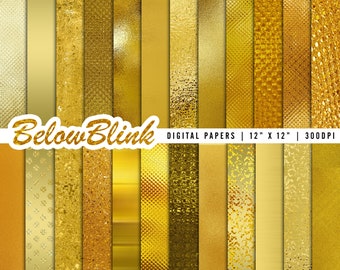 Ouro papel digital metálico brilho folha scrapbook fundo de papel uso comercial imprimível ano novo feriado natal dp902