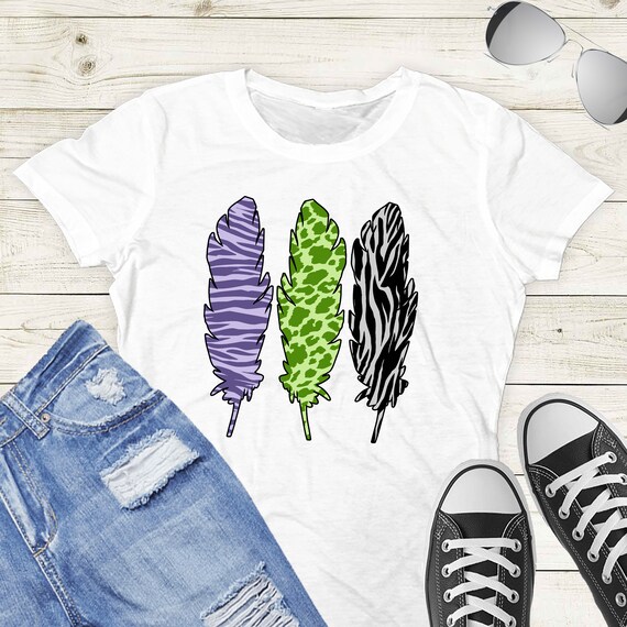Feathers Sublimation Design Print Transfer Design Digital PNG Clipart DTG Printing Instant Download Animal Print - TD92 Il_570xn