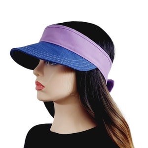 Sun Visor, Cooling Visor, Sun Hat Womens, Visor for Men Wide Brim, Packable Sun Hat Women Men, Sun Hat With Ponytail Hole, UV Protection