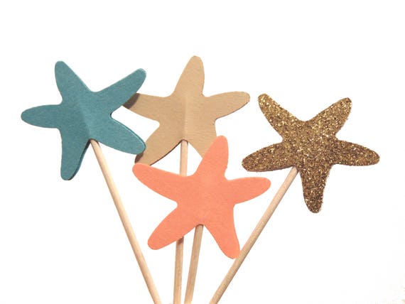 50 Starfish Confetti Beach Wedding Under the Sea Party Decorations Mermaid Decor No425