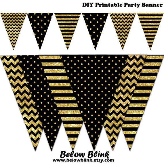 New Years Eve Party Pennant Flag