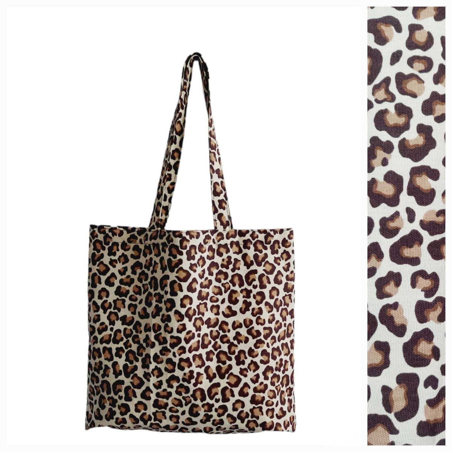 Animal print reusable shopping bags hot sale