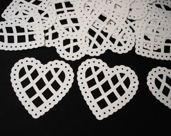 25 Valentine's Day Hearts Confetti Wedding Baby Shower Birthday Table Scatter Card Making Embellishments - No587