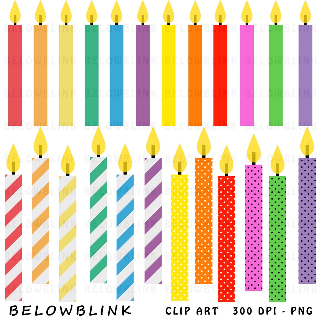 birthday-candles-digital-clip-art-commercial-use-instant-download-dp273-etsy