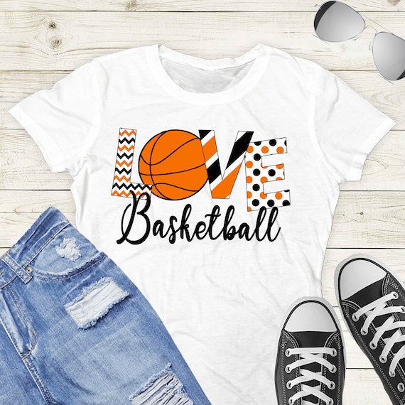Love Basketball Sublimation Design Print Transfer Design Digital PNG Clipart DTG Printing Instant Download - TD97 Il_570xn