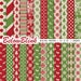 Christmas Digital Paper, Holiday Papers, Scrapbook Papers, Photography Backdrop, instant download - DP543 
