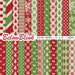 Christmas Digital Paper, Holiday Papers, Scrapbook Papers, Photography Backdrop, instant download - DP543 