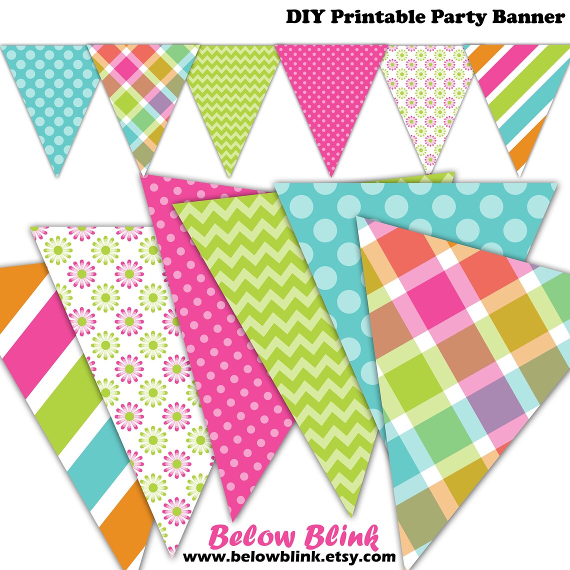 Trolls Printable Banner Triangle Trolls Banner Birthday | Etsy