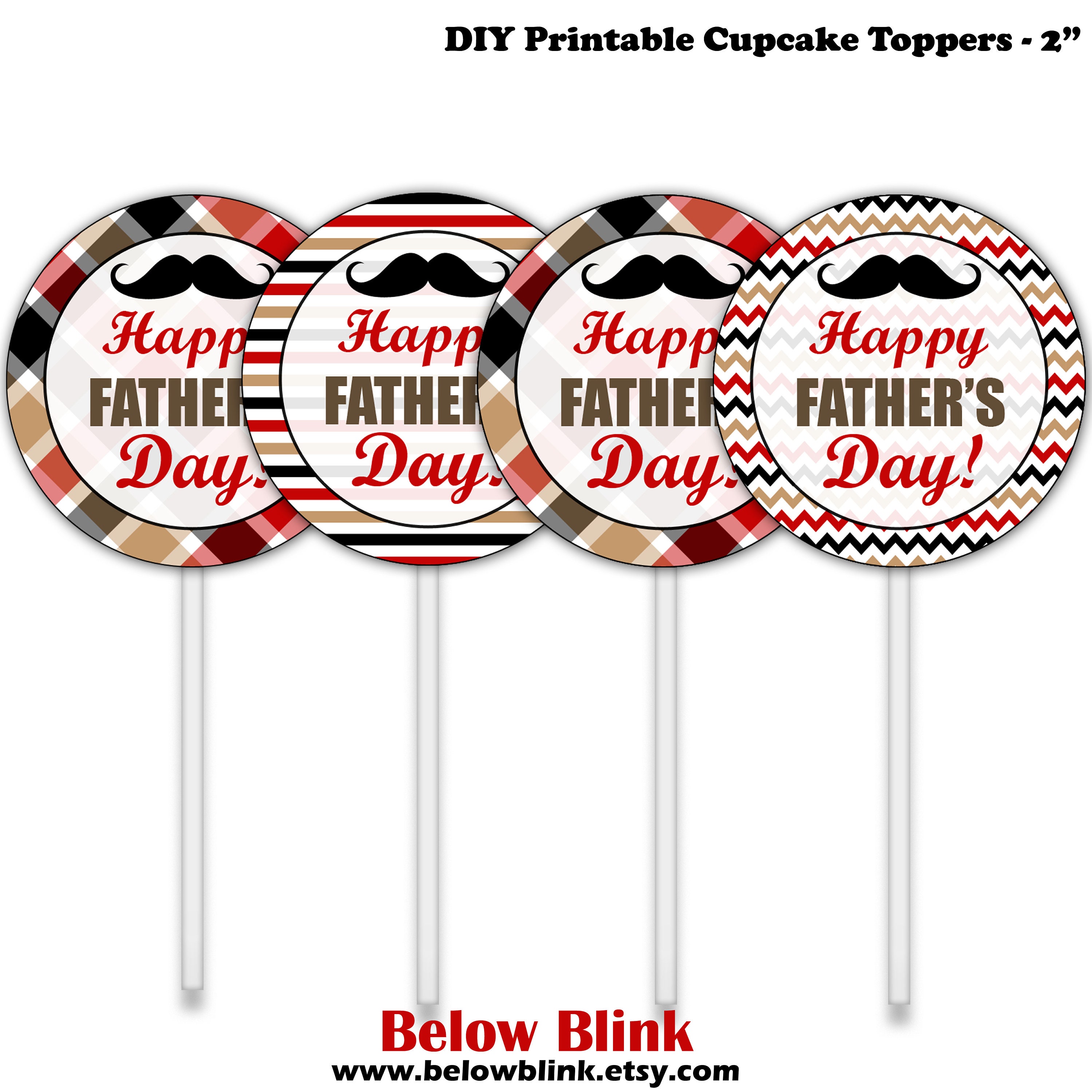 happy father s day cupcake toppers printable gift tags etsy new zealand