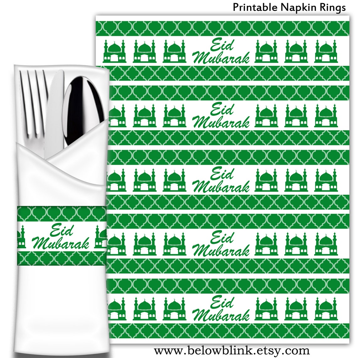 Eid Mubarak Cupcake Toppers Printable Tags Eid Favors Eid Etsy