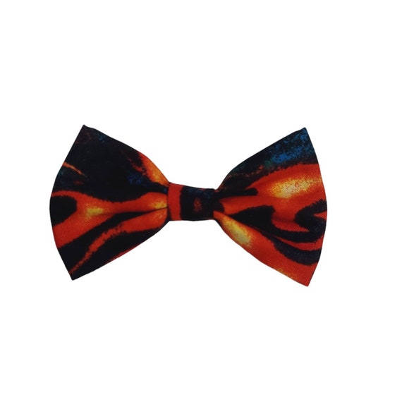 Fire Bow Tie Clip On, Photo Prop, Handmade Bow Tie For Boys, Kids Bow