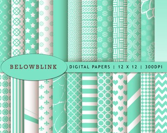 Pastel Digital Paper Pack Scrapbook Papers 24 Jpg Files 12 X - Etsy