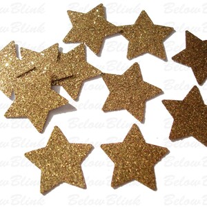 Glitter Gold Star Confetti 50CT, Birthday Party Decorations, Baby Shower, Twinkle Twinkle Little Star No692 image 5