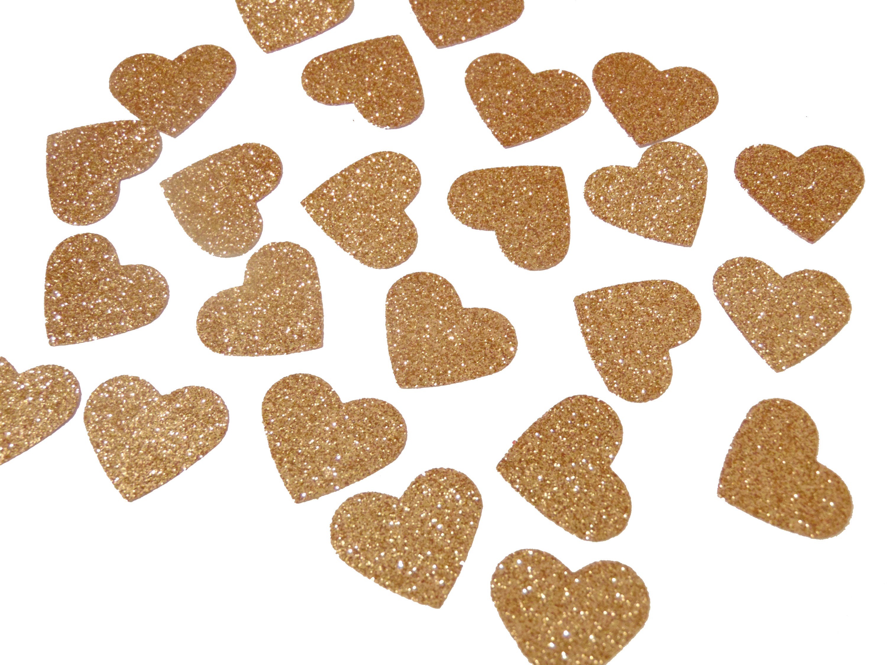 Gold Heart Confetti 50CT Valentine's Day Party Etsy