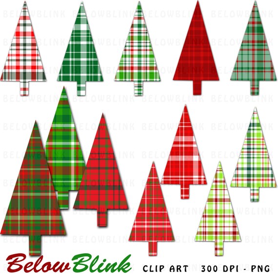 Christmas Tree Clipart Clip Art Digital Scrapbooking Commercial Use - printable clipart - Instant Download - DP335 Il_570xn