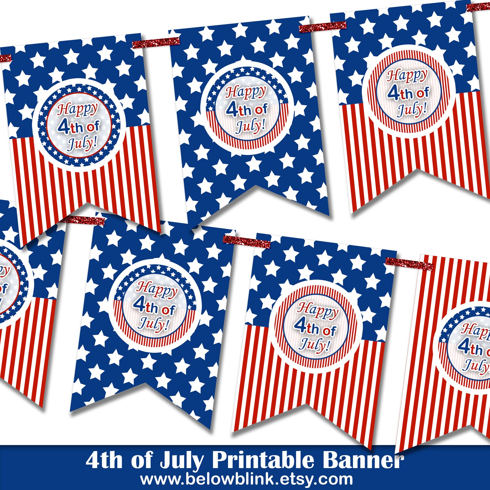4th of July Napkin Rings July 4th Napkin Wraps Independence Etsy
