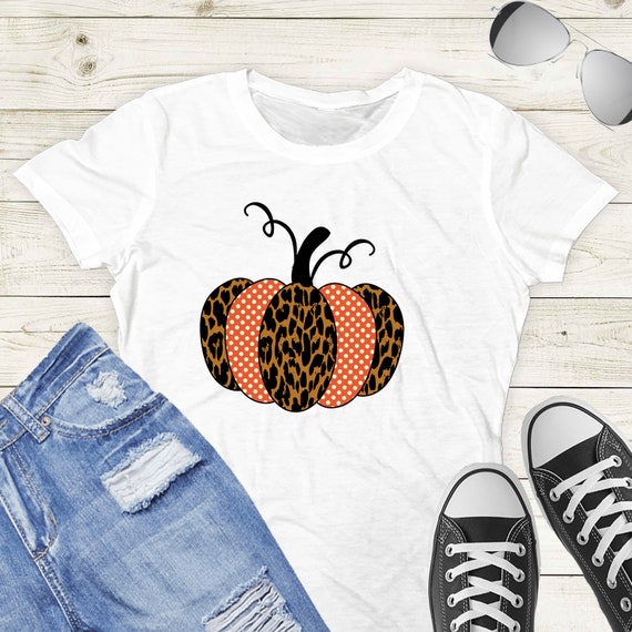 Thanksgiving Leopard Pumpkin Sublimation Download Print Transfer Design Digital PNG Clipart DTG Printing Commercial Use - TD116 Il_570xn