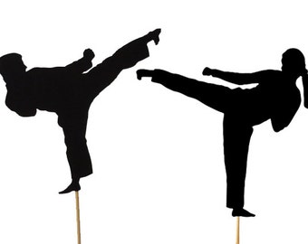 Male or Female Karate Cake Topper, Martial Arts Party Decorations, Tae Kwon Do Party, Karate Kid, Martial Arts Topper