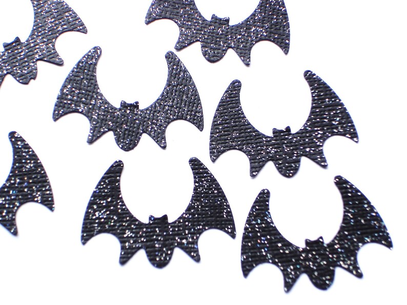 No208 Batman Confetti Party Supply Halloween Party Decoration Bat Birthday Party Decorations Halloween Glitter Black Bat Confetti 50CT