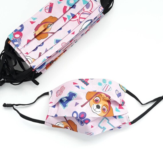 Kids Good Pups Face Mask with adjustable straps and filter pocket 100% cotton washable reusable protection cloth mask kids size Il_570xn