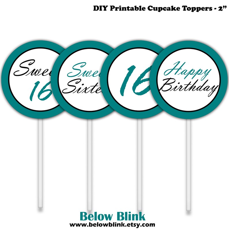 sweet-16-cupcake-toppers-happy-birthday-printable-tags-etsy