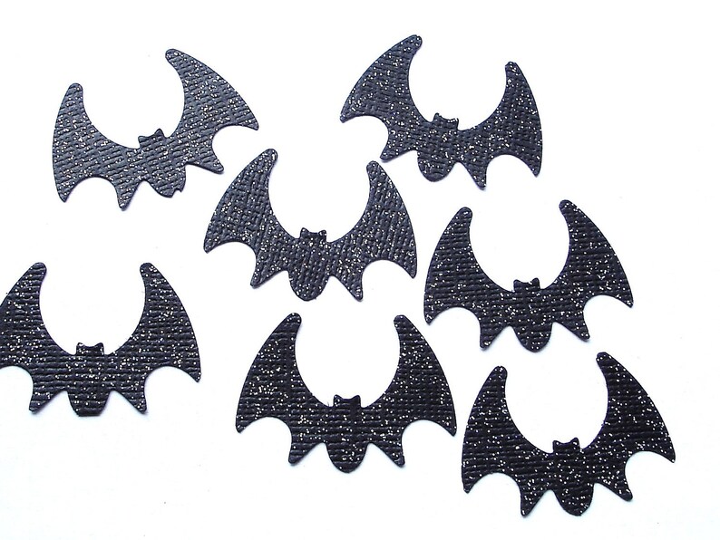 No208 Batman Confetti Party Supply Halloween Party Decoration Bat Birthday Party Decorations Halloween Glitter Black Bat Confetti 50CT